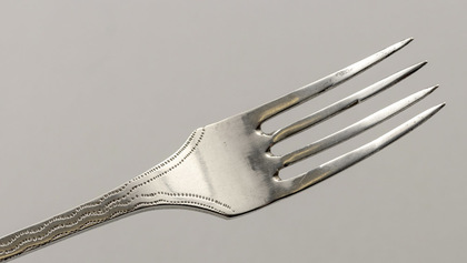 Cape Silver Pointed Terminal Konfyt Fork (Preserve Fork) - Jan Lotter